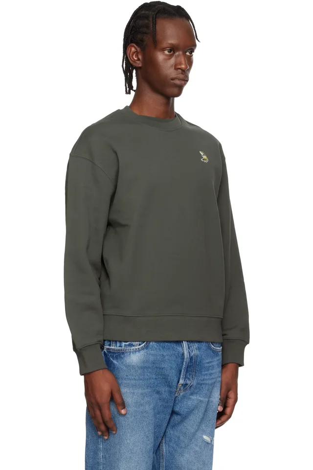 Maison Kitsuné Brown Dreaming Fox Comfort Sweatshirt, photo 2 of 2 from SSENSE