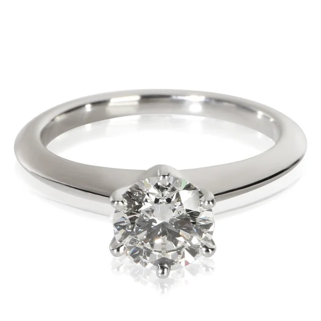 Tiffany & Co. 0.9 ct Round Brilliant Diamond Engagement Ring from myGemma