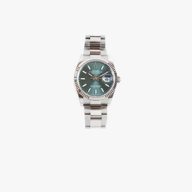 Rolex Oyster Perpetual Datejust 36mm Green Dial Watch 2022 in Green from The Purse Affair
