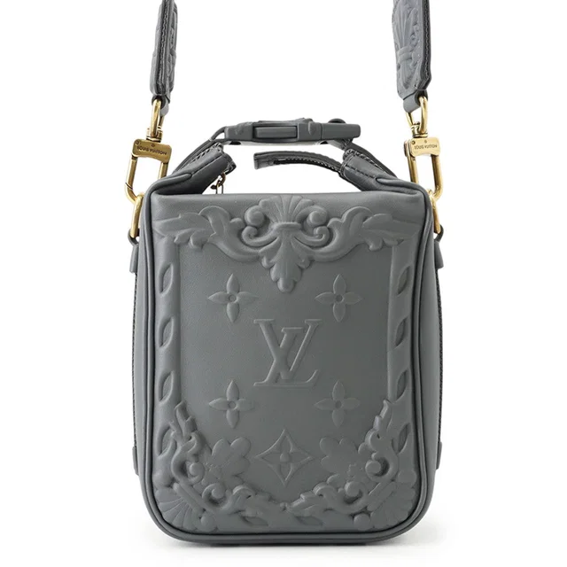 Louis Vuitton Cruiser Messenger GrayM21812 Calf Leather in Calfskin from GALLERY RARE