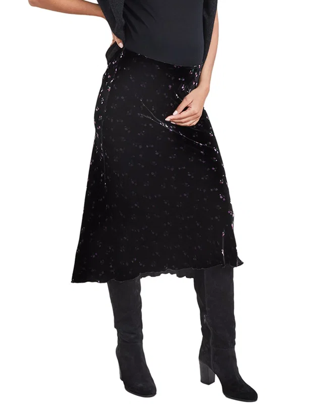 HATCH Maternity The Stella Silk-Blend Slip Skirt, image 1 of 1 from Gilt