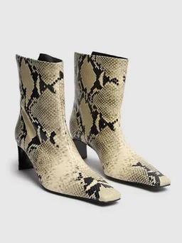 Khaite Stiletto heel ankle boots in 100% Calf, photo 3 of 5 from LUISAVIAROMA