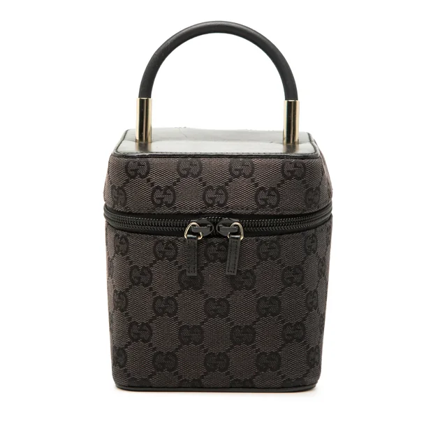 Brown Gucci GG Canvas Vanity Bag in Brown Canvas from Designer Revival, photo 1 of 1