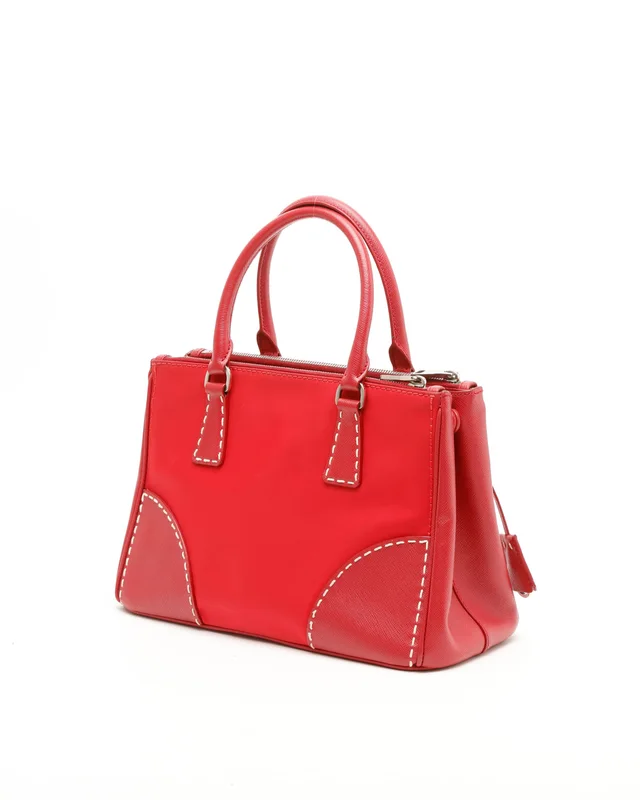 Prada Tessuto Saffiano Stitch Tote Bag in Saffiano leather from A Retro Tale, photo 3 of 9