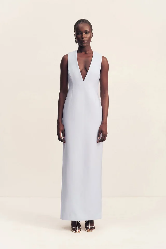 Shona Joy OTIS PLUNGED FITTED MAXI DRESS - SKY from Shona Joy, photo 1 of 1