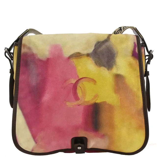 Chanel 2014-2015 Yellow Suede Flap Shoulder Bag in Yellow Suede from AMORE Vintage Tokyo