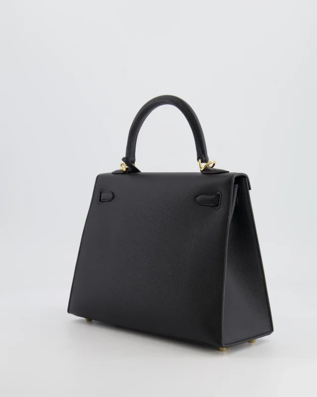 Hermès Kelly 25 Sellier Bag in Black Epsom leather from Sellier, photo 6 of 24