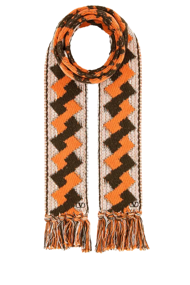 Valentino Garavani Scarves — Orange Exterior: Cotton Scarfs in Orange from HEWI
