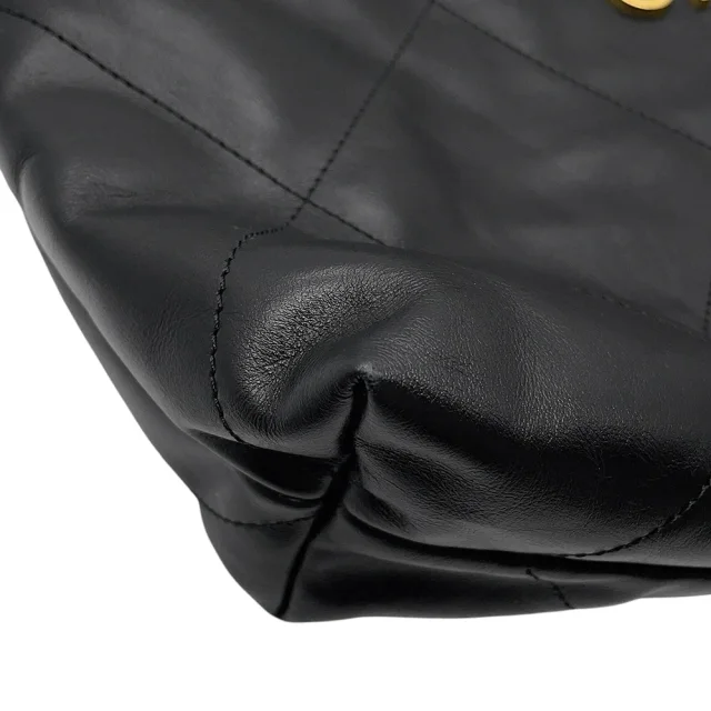 Chanel CHANEL22 ChainShoulder Bag BlackAS3261 Shiny Calf Leather Size Medium in Calfskin from GALLERY RARE, photo 6 of 13