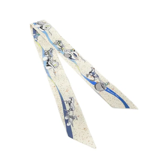 Hermès Space Derby Twilly Scarf in Silk from The Reluxe