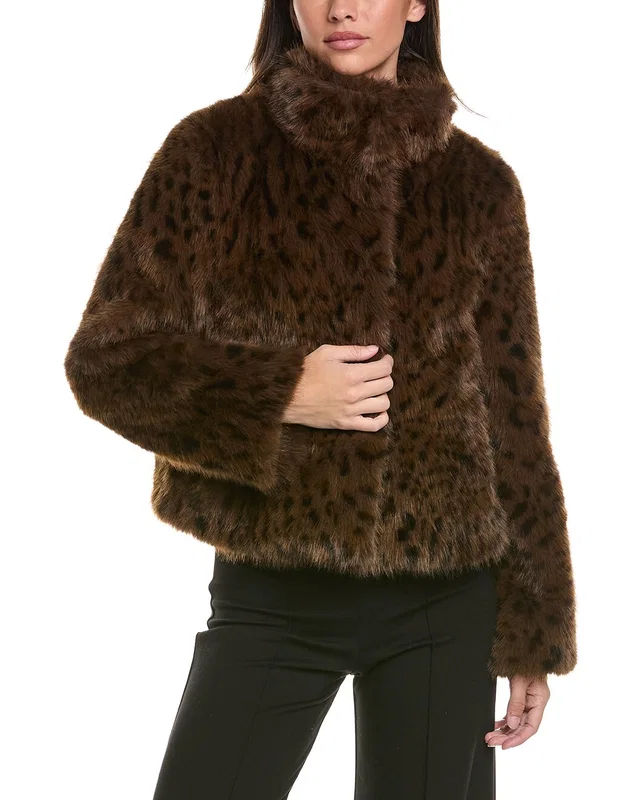 Generation Love Lexy Leopard Faux Fur Jacket, image 1 of 1 from Rue La La