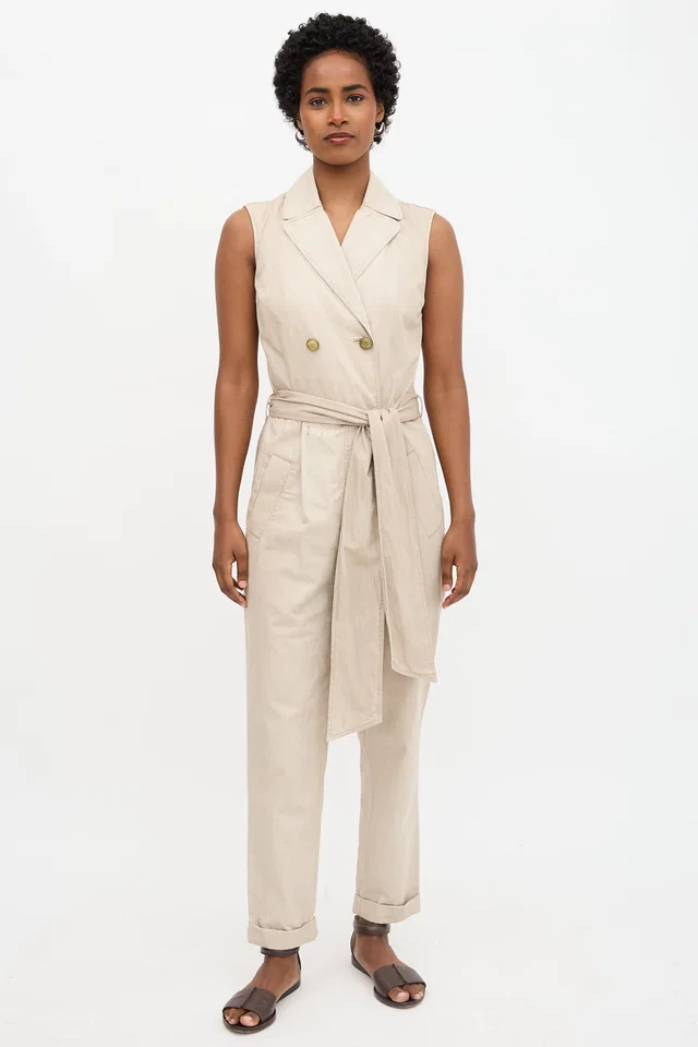 Brunello Cucinelli Double Breasted Jumpsuit from VSP Consignment