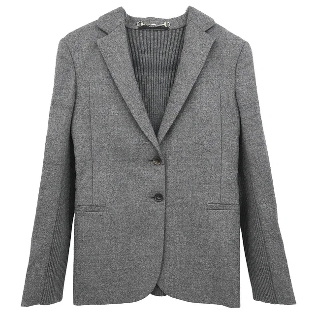 Gucci 2010 Single Breasted Jacket Gray #38 in Grey Cashmere from AMORE Vintage Tokyo