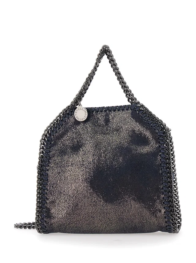 Stella McCartney Falabella Tiny Tote Shoulder Bag — Black Polyester in Black from HEWI