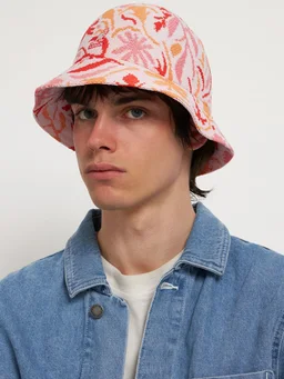 Kangol Bucket hat with floral details in 46% Modacrylic, 37% Polyester, 100% Nylon, photo 3 of 6 from LUISAVIAROMA