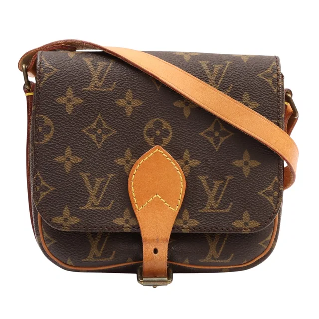 Louis Vuitton 1986 Canvas Monogram Cartouchière Mini Brown in Brown Canvas from VINTAGE QOO TOKYO