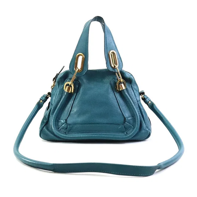 Chloé Handbag Shoulder Bag Green Leather in green Leather from Poshmark