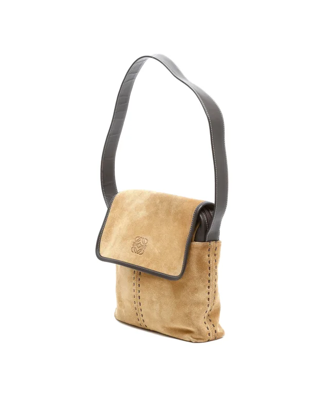 Loewe Anagram Suede Messenger Bag in Suede from A Retro Tale, photo 2 of 9
