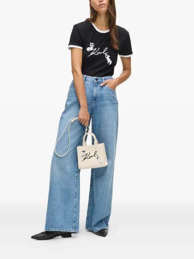 Karl Lagerfeld Ikon Choupette Signature T-shirt, photo 2 of 2 from FARFETCH