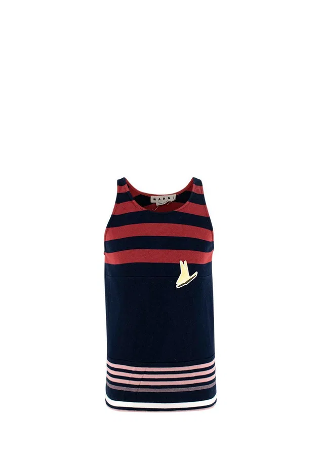 Marni Striped Cotton Jersey Tank from HEWI