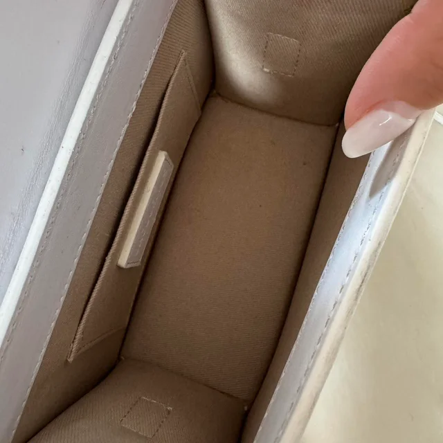 Jacquemus Women's Bag - White in white from Depop, photo 3 of 4