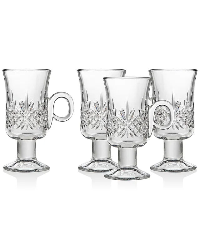 Godinger Set of 4 Dublin Crystal Irish Coffee Mugs, image 1 of 1 from Rue La La