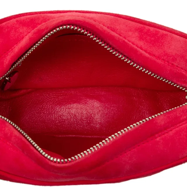 Red Chanel Quilted Suede Camera Bag in Red Suede from Designer Revival, photo 2 of 2