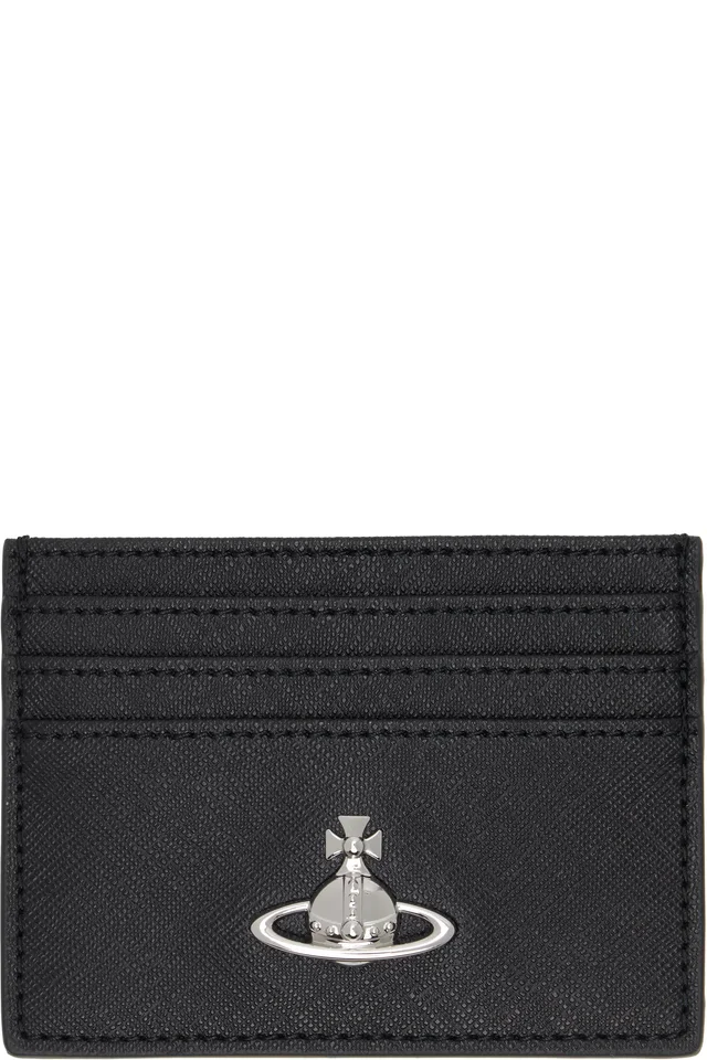Vivienne Westwood Black Flat Card Holder, image 1 of 1 from SSENSE