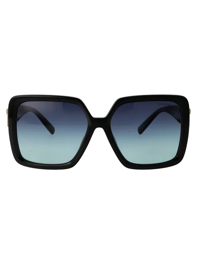 Tiffany & Co. 0tf4206u Square Injected Frame Sunglasses — Black in Black from HEWI