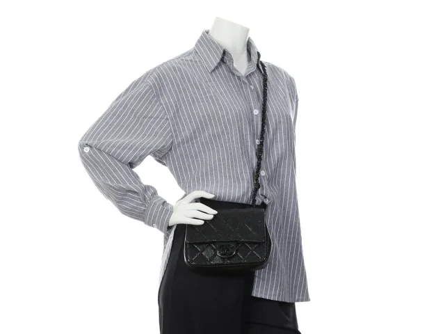 Chanel Mini Black Quilted Shiny Caviar Incognito Flap in Black Caviar leather from Ann's Fabulous Finds, photo 10 of 10