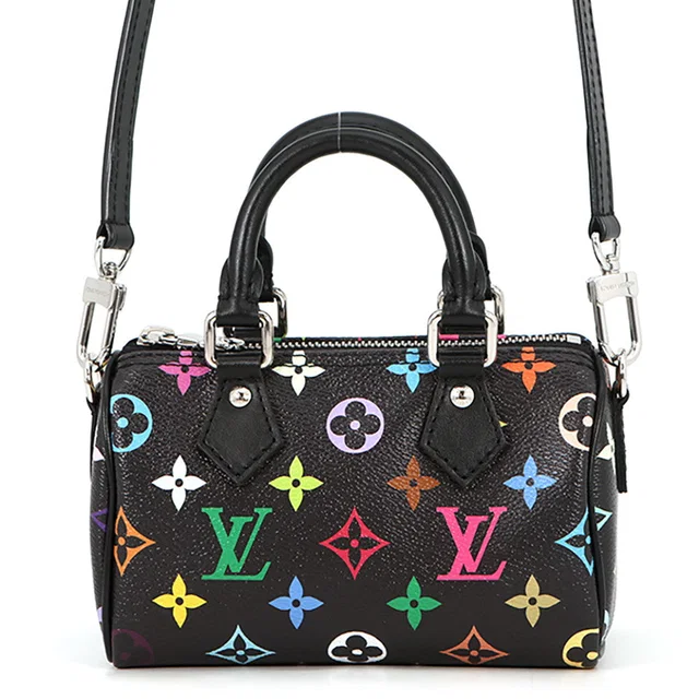 Louis Vuitton X TM Nano Speedy Noir/MulticolorM13406 Monogram・Multicolor in Black from GALLERY RARE