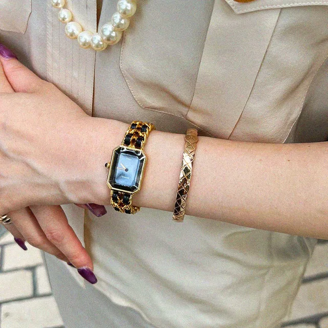 Chanel 18K Coco Crush Bangle, Pink Gold in Pink from VINTAGE QOO TOKYO