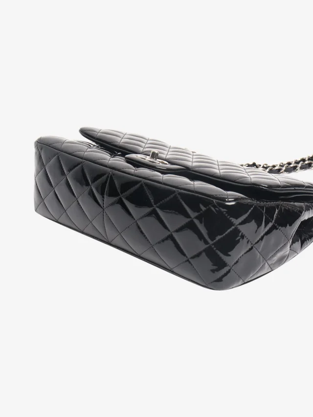Chanel Black 2013 jumbo patent leather Classic Double Flap bag in Black Patent leather from Sign of the Times, photo 8 of 8