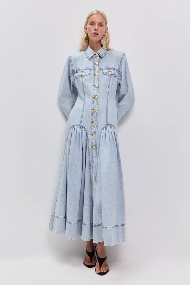 AJE Noa Denim Maxi Dress from Aje, photo 1 of 1