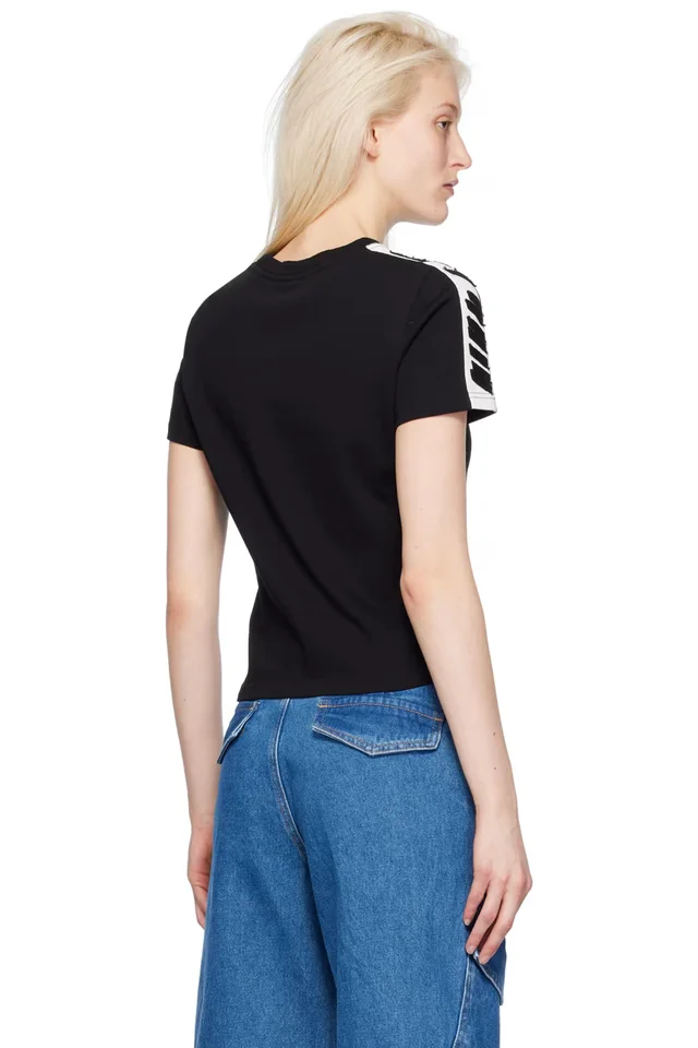 Dion Lee Black Slim T-Shirt, photo 3 of 4 from SSENSE