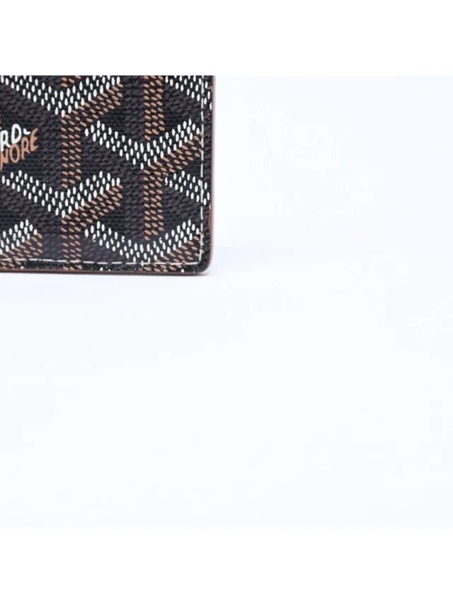 Goyard Saint Sulpice Card Case Black Brown in black|brown|red Calfskin from Poshmark, photo 8 of 12
