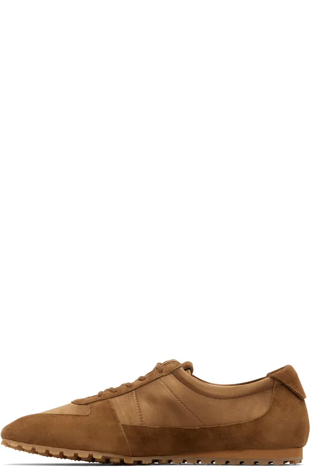 Aeyde Brown Uma Slim Sneakers, photo 3 of 5 from SSENSE