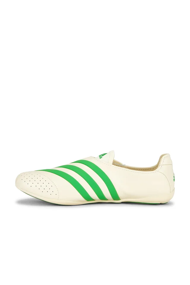 adidas Originals x Pharrell Williams Yoga Vario Sneaker in White & Green, photo 5 of 6 from REVOLVE (Canada)