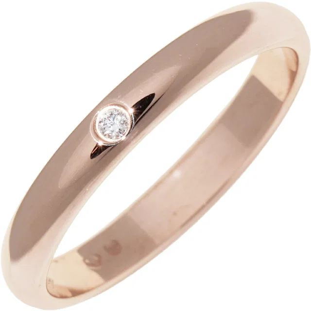 Cartier 1895 Wedding Ring Au750 Diamond Ring Size 49 from LuxUness