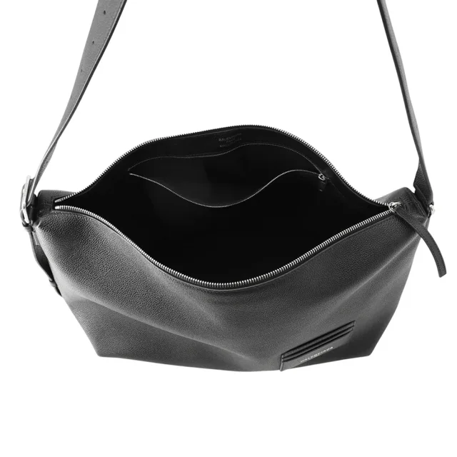 Balenciaga Credit Messenger Bag Black8062472ABCC1000 Soft Grained Calf Leather Size Large in Calfskin from GALLERY RARE, photo 5 of 15