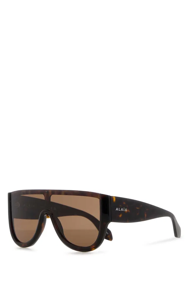 Alaïa Best Tortoiseshell Acetate Sunglasses — Brown Exterior in Brown from HEWI