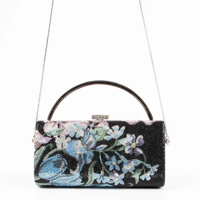 Judith Leiber Crystal Patchwork Handbag in Black from Labellov, photo 4 of 8