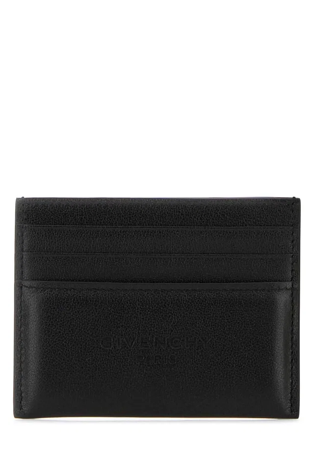 Givenchy Card Case — Black Exterior: Calf Wallet in Black Calfskin from HEWI