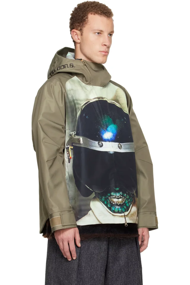 UNDERCOVER Khaki UC2E4205-1 Jacket, photo 2 of 5 from SSENSE
