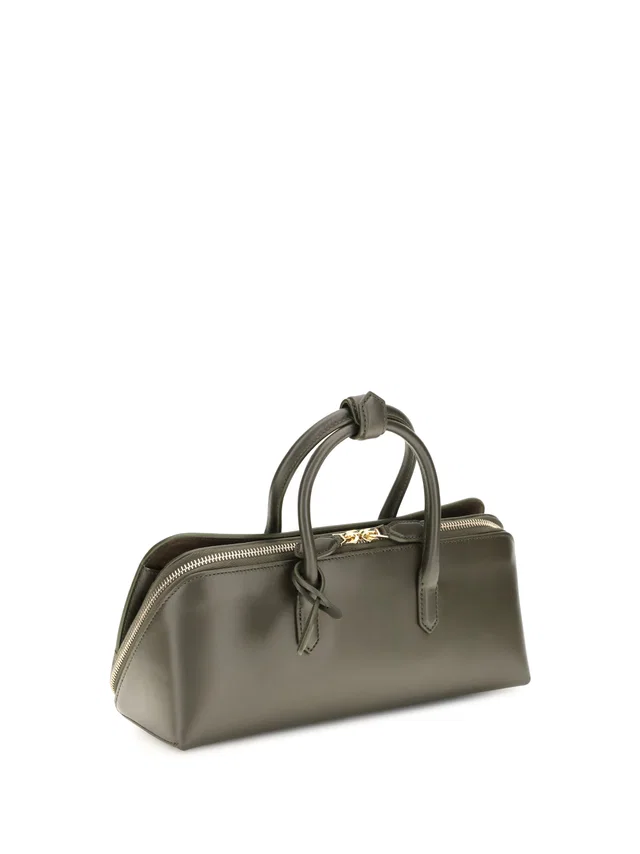 Alaïa Delta Top Handle Bag — Green Calf Leather in Green Calfskin from HEWI