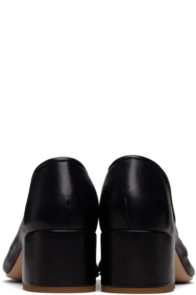 BY FAR Black Prudence 45 Heels, photo 2 of 4 from SSENSE