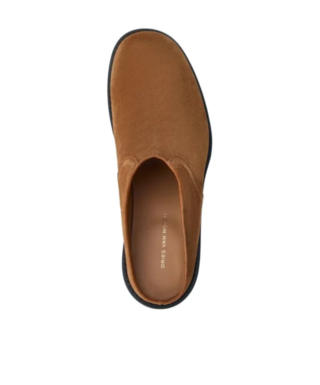Dries Van Noten Suede Slip-On Mules, photo 4 of 5 from SENSER