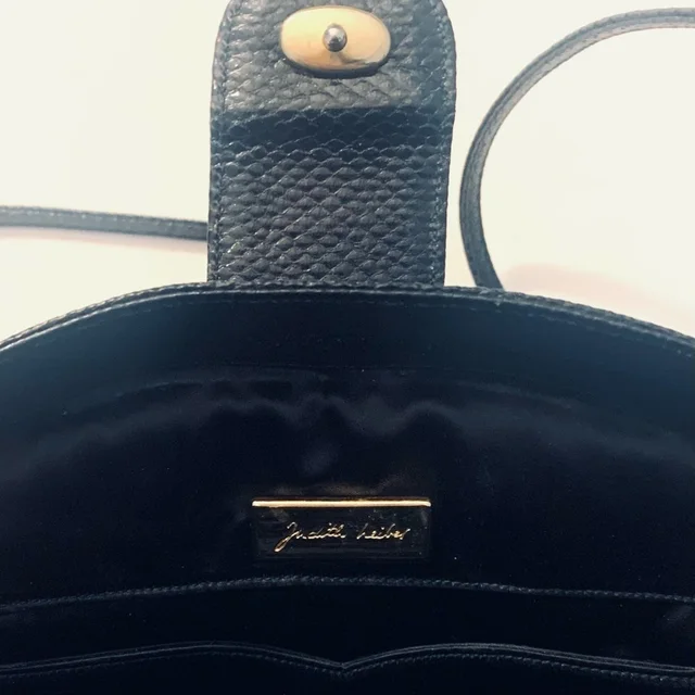 Judith Leiber Vintage Lizard Mini Crossbody Bag And Clutch, Black in black Lizard from Poshmark, photo 8 of 11
