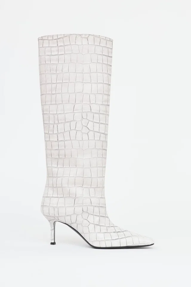 Acne Studios Leather Embossed Boot in Leather from VSP Consignment