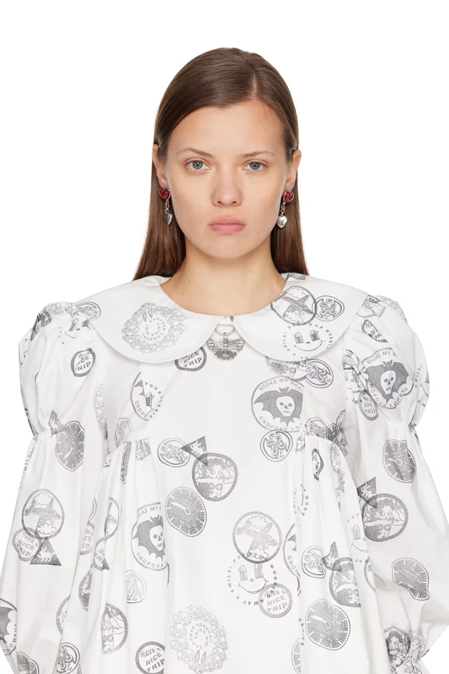 Chopova Lowena Entwined Heart Drop Earrings, photo 3 of 4 from SSENSE